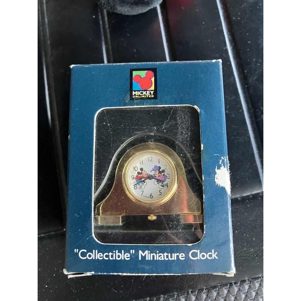 Mickey Unlimited Verichron Mini Clock Collectible Timepiece Minnie Mouse